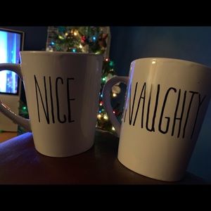 Naughty & Nice mug set